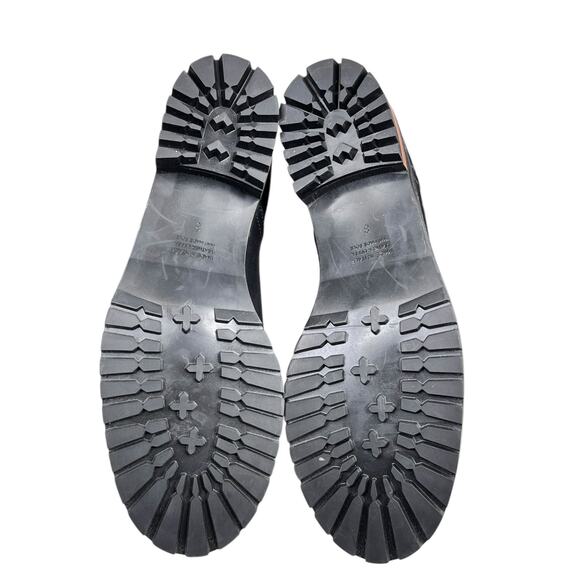 Fabianelli Women’s Black Leather Faux Fur Side Zip Ankle Boot Size 8 - Picture 10 of 13